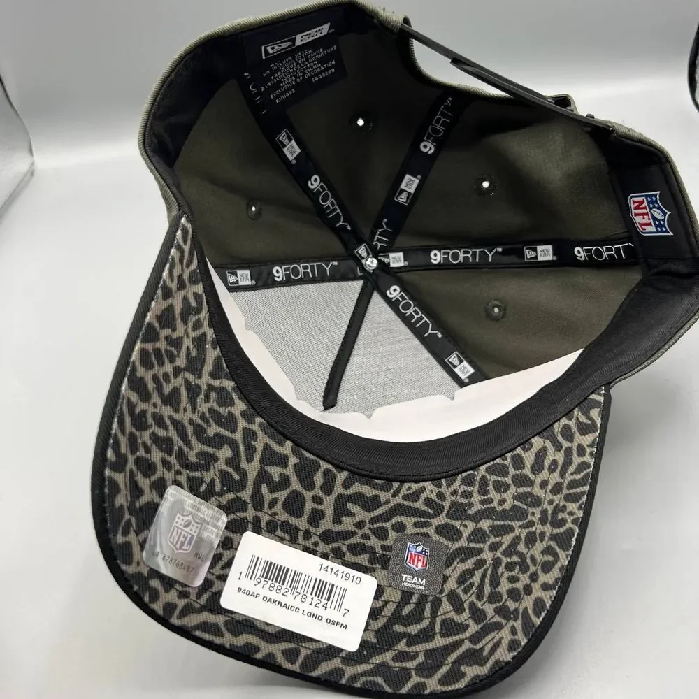Las Vegas Raiders Hat Men Black Cement Elephant 9Forty New Era Snap Back Cap New
